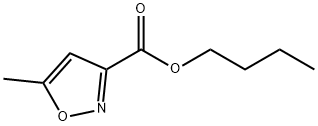 5-メチル-3-イソオキサゾールカルボン酸ブチル 化学構造式