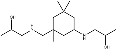 1-[[[5-[(2-ヒドロキシプロピル)アミノ]-1,3,3-トリメチルシクロヘキシル]メチル]アミノ]-2-プロパノール 化学構造式