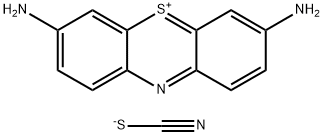 3,7-diaminophenothiazin-5-ium thiocyanate 结构式