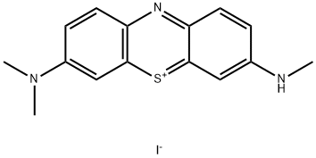 3-(ジメチルアミノ)-7-(メチルアミノ)フェノチアジン-5-イウム・ヨージド 化学構造式