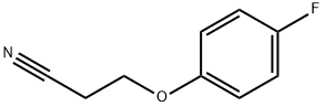 3-(4-氟苯氧基)丙腈 结构式