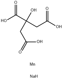 citric acid, manganese sodium salt Structure