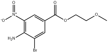 2-methoxyethyl 4-amino-3-bromo-5-nitrobenzoate,85169-22-8,结构式