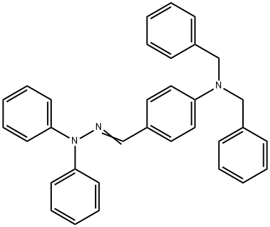 4-(DIBENZYLAMINO)BENZALDEHYDE-N,N-DIPHENYLHYDRAZONE Struktur