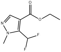 Ethyl 1-methyl-5-(difluoromethyl)-1H-pyrazole-4-carboxylate Structure