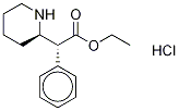 (αR,2R)-α-Phenyl-2-piperidineacetic Acid Ethyl Ester Hydrochloride Structure