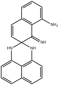 2,3-ジヒドロ-2-スピロ-7'-[8'-イミノ-7',8'-ジヒドロナフタレン-1'-アミン]ペリミジン 化学構造式