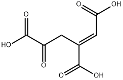 (E)-4-オキソ-1-ブテン-1,2,4-トリカルボン酸 化学構造式