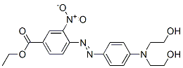 ethyl 4-[[4-[bis(2-hydroxyethyl)amino]phenyl]azo]-3-nitrobenzoate 结构式