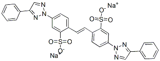 2,2'-(1,2-乙烯二基)双[5-(4-苯基-2H-1,2,3-三偶氮-2-基)]苯磺酸钠盐 结构式
