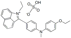 2-[4-[(4-ethoxyphenyl)methylamino]phenyl]-1-ethylbenz[cd]indolium hydrogen sulphate 结构式