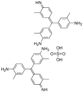 bis(4-[(4-amino-m-tolyl)(4-imino-3-methyl-2,5-cyclohexadien-1-ylidene)methyl]-o-toluidine) sulphate Structure