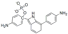 4-[(4-aminophenyl)(4-iminocyclohexa-2,5-dien-1-ylidene)methyl]aniline phosphate 结构式
