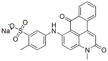 sodium [(2,7-dihydro-3-methyl-2,7-dioxo-3H-dibenz[f,ij]isoquinolin-6-yl)amino]toluenesulphonate Structure