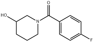 (4-Fluoro-phenyl)-(3-hydroxy-piperidin-1-yl)-Methanone, 98+% C12H14FNO2, MW: 223.25 化学構造式