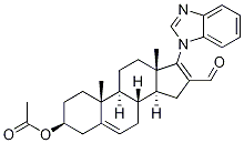 (3BETA)-3-(乙酰氧基)-17-(1H-苯并咪唑-1-基)雄甾-5,16-二烯-16-甲醛, 851895-78-8, 结构式