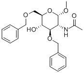 Methyl2-acetamido-3,6-di-O-benzyl-2-deoxy-a-D-glucopyranoside 结构式