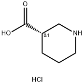 (S)-S-哌啶-3-甲酸盐酸盐, 851956-01-9, 结构式