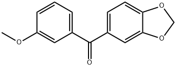 METHANONE, 1,3-BENZODIOXOL-5-YL(3-METHOXYPHENYL)- Struktur