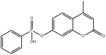 4-methylumbelliferyl phenylphosphonate Structure