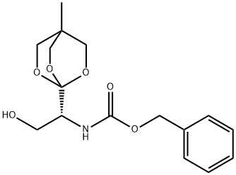 1-[N-BENZYLOXYCARBONYL-(1R)-1-AMINO-2-HYDROXYETHYL]-4-METHYL-2,6,7-TRIOXABICYCLO[2.2.2]OCTANE Structure