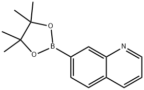 7-(4,4,5,5-四甲基-1,3,2-二氧杂硼杂环戊烷-2-基)喹啉,851985-81-4,结构式