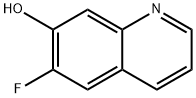 7-Quinolinol,  6-fluoro- 化学構造式