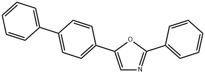 2-PHENYL-5-(4-PHENYLPHENYL)-1,3-OXAZOLE, 852-36-8, 结构式
