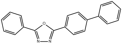 2-(4-联苯基)-5-苯基恶二唑,852-38-0,结构式