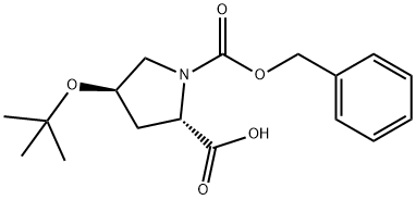 (4R)-(叔丁氧基)-1-(苯甲氧羰基)-L-脯氨酸,85201-91-8,结构式