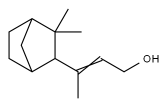 3-(3,3-dimethylnorbornyl)-2-buten-1-ol 结构式