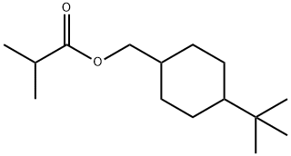 [4-(1,1-dimethylethyl)cyclohexyl]methyl isobutyrate 结构式