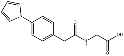 Glycine, N-((p-(1-pyrrolyl)phenyl)acetyl)- 结构式