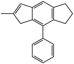 6-甲基-4-苯基-1,2,3,5-四氢二环戊二烯并苯,852160-02-2,结构式
