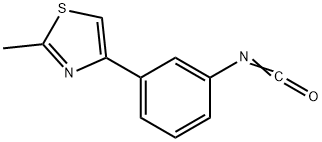 4-(3-ISOCYANATOPHENYL)-2-METHYL-1,3-THIAZOLE 化学構造式