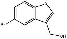 (5-溴-3-苯并[B]噻吩)甲醇,852180-52-0,结构式