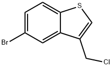 5-溴-3-(氯甲基)-1-苯并噻吩, 852180-53-1, 结构式