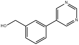 (3-PYRIMIDIN-5-YLPHENYL)METHANOL Structure