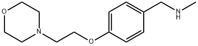 N-METHYL-N-[4-(2-MORPHOLIN-4-YLETHOXY)BENZYL]AMINE, 852180-77-9, 结构式