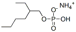 ammonium 2-ethylhexyl hydrogen phosphate Struktur