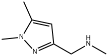 N-[(1,5-二甲基-吡唑-3-基)甲基]-N-甲胺,852227-88-4,结构式