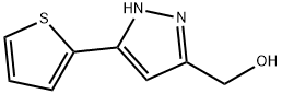 (5-チエン-2-イル-1H-ピラゾール-3-イル)メタノール 化学構造式