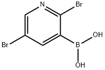 2,5-DIBROMOPYRIDINE-3-BORONIC ACID Struktur