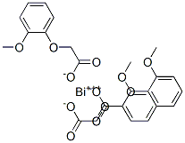 bismuth(3+) (2-methoxyphenoxy)acetate 结构式
