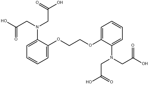 エチレンビス[オキシ(2,1-フェニレン)ニトリロ]四酢酸 化学構造式
