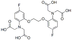 5,5'-difluoro-1,2-bis(2-aminophenoxy)ethane-N,N,N',N'-tetraacetic acid Structure