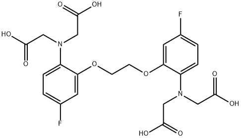 4,4'-difluoro-1,2-bis(2-aminophenoxy)ethane-N,N,N',N'-tetraacetic acid Structure