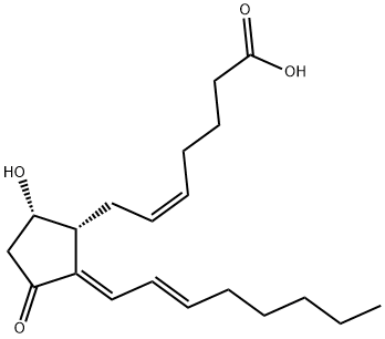 15-DEOXY-DELTA12,14-PROSTAGLANDIN D2 结构式