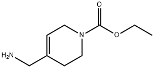1(2H)-Pyridinecarboxylic  acid,  4-(aminomethyl)-3,6-dihydro-,  ethyl  ester Structure