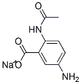 sodium 2-(acetylamino)-5-aminobenzoate  Struktur
